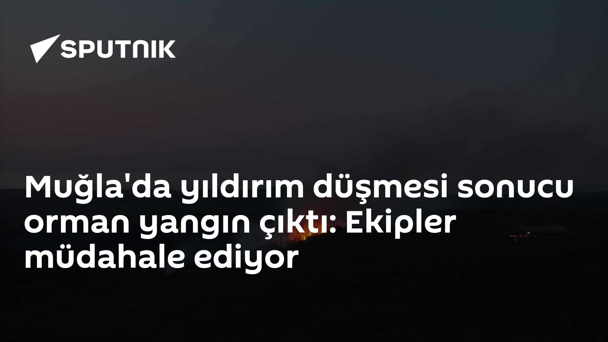 Muğla'da yıldırım düşmesi sonucu orman yangın çıktı: Ekipler müdahale ediyor