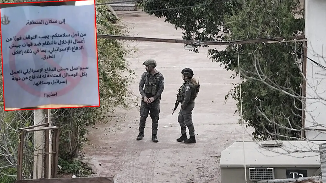 Soykırımcı İsrail'den kirli oyun! Broşürlerle Suriye halkını tehdit ettiler