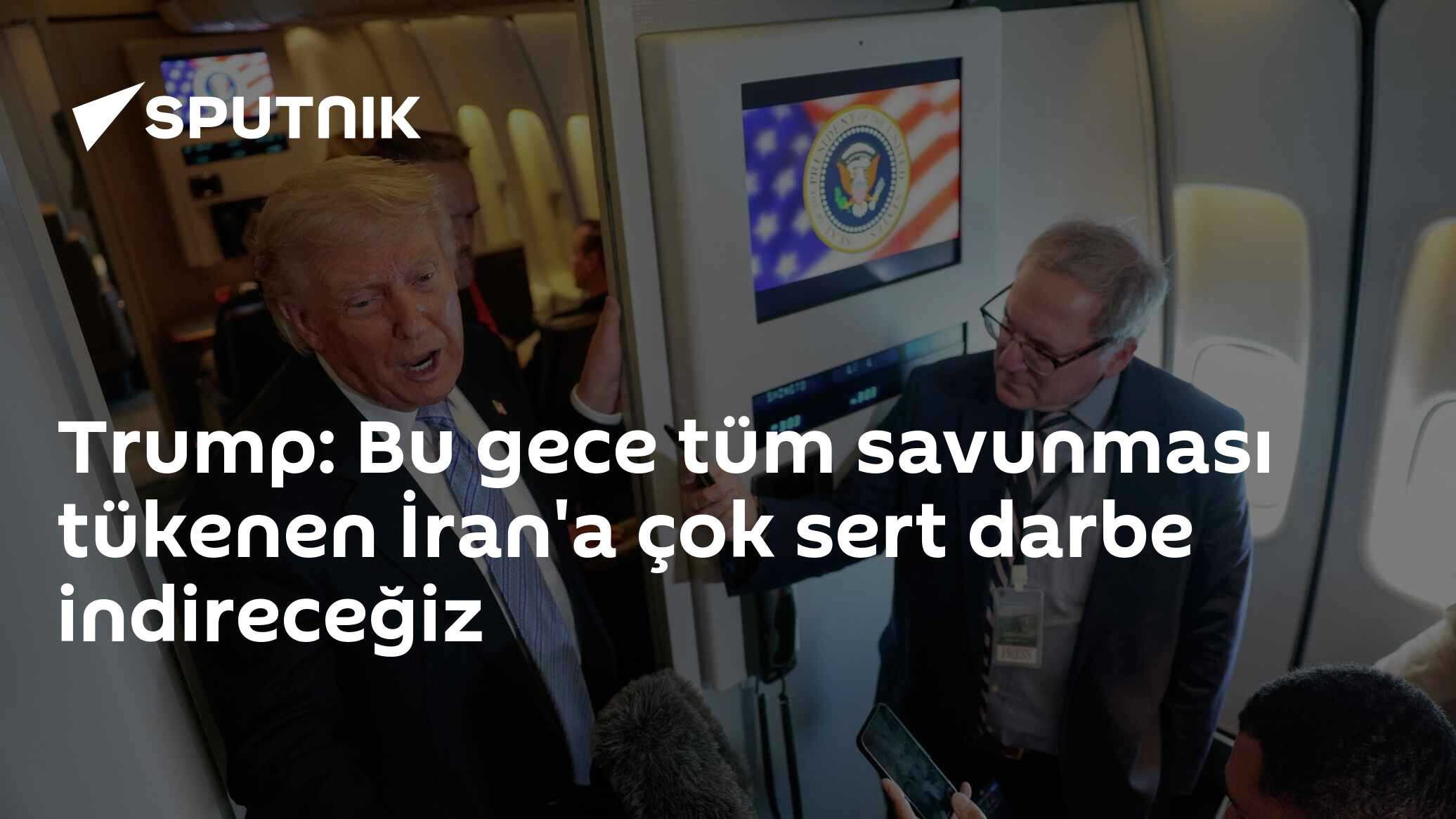 Trump: Bu gece tüm savunması tükenen İran'a çok sert darbe indireceğiz