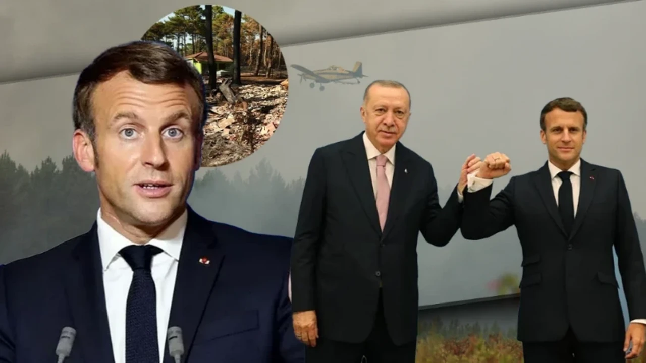 Macron'dan Türkiye'ye Türkçe teşekkür!