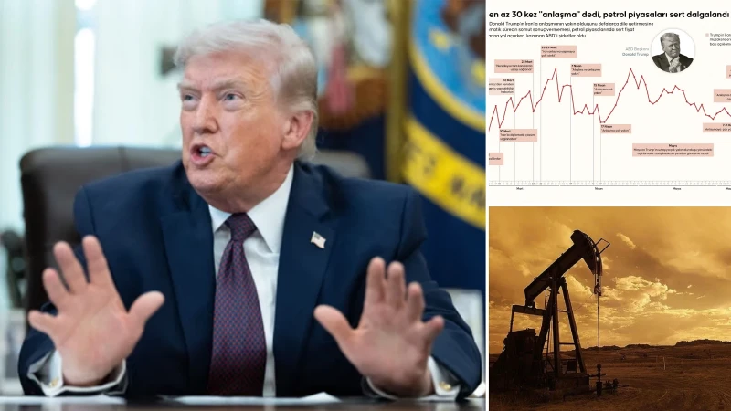 Trump en az 30 kez 'anlaşma' dedi: Petrol piyasaları sert dalgalandı