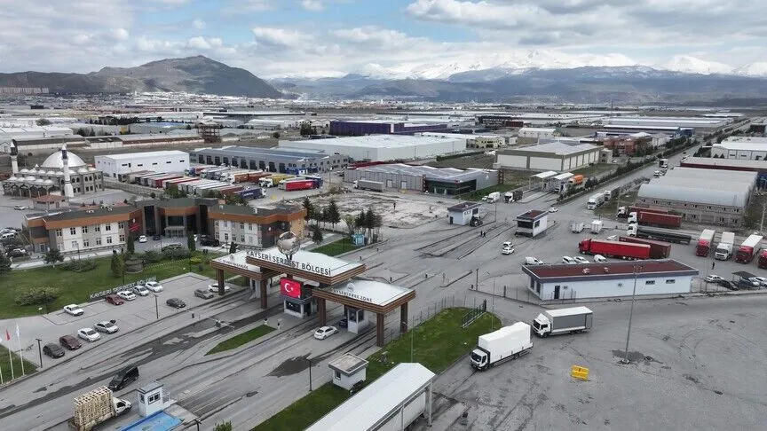 Kayseri Serbest Bölgesi'nden yılın ilk yarısında 319 milyon doların üzerinde ihracat yapıldı