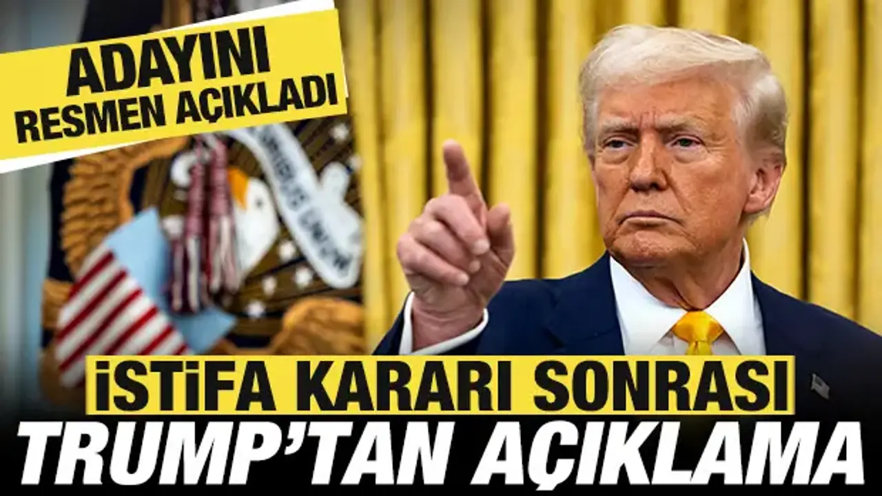 İstifa kararı sonrası Trump'tan açıklama: Adayını resmen ilan etti