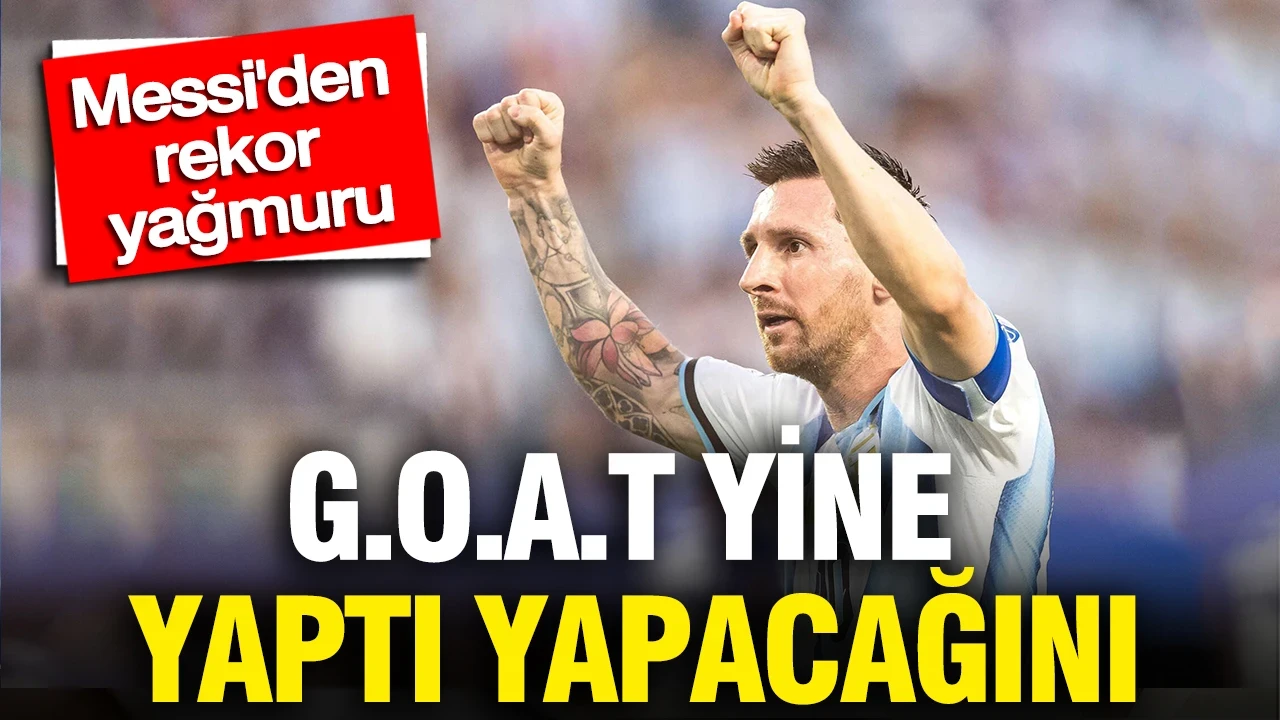 Messi'den rekor yağmuru: G.O.A.T yine yaptı yapacağını