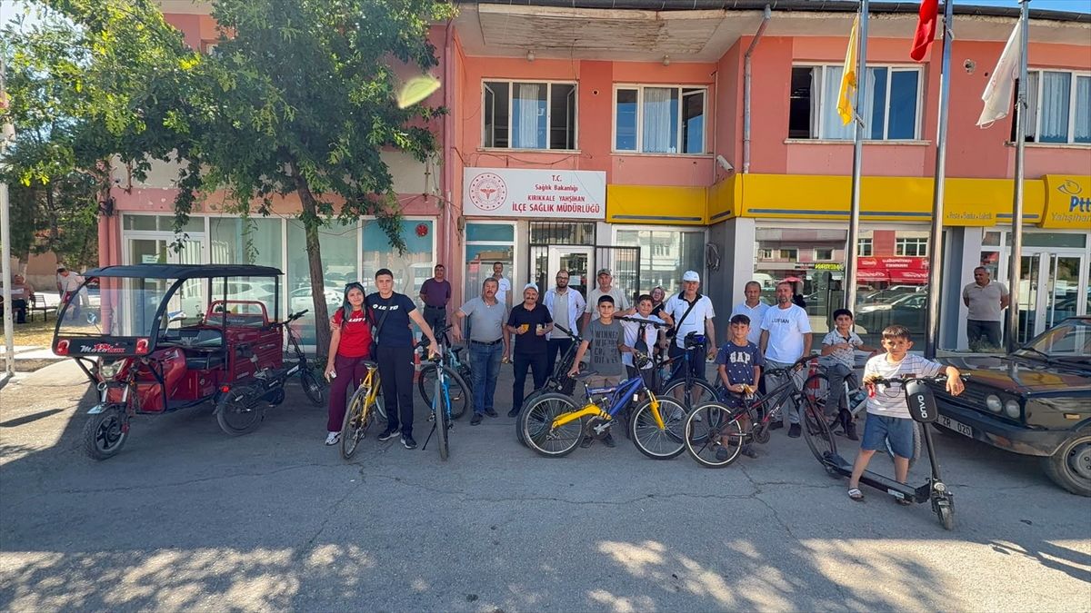 Yahşihan'da pedallar sağlık için çevrildi