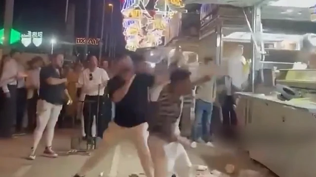 İspanya'da alkollü İsrailliler Filistin bayraklı işletmeye saldırdı