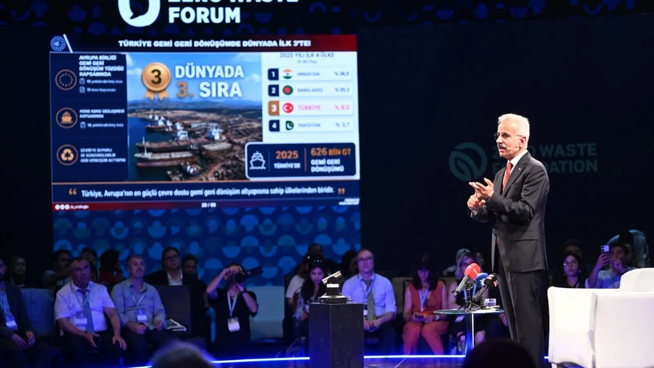 Bakan Uraloğlu, Sıfır Atık Forumu'nda konuştu:Ulaşımda net sıfır emisyon hedefi için yol haritamız hazır