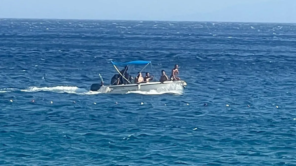 Muğla'da denizdeki dehşet anları: Akıntıya kapılan 2 tatilci kurtarıldı