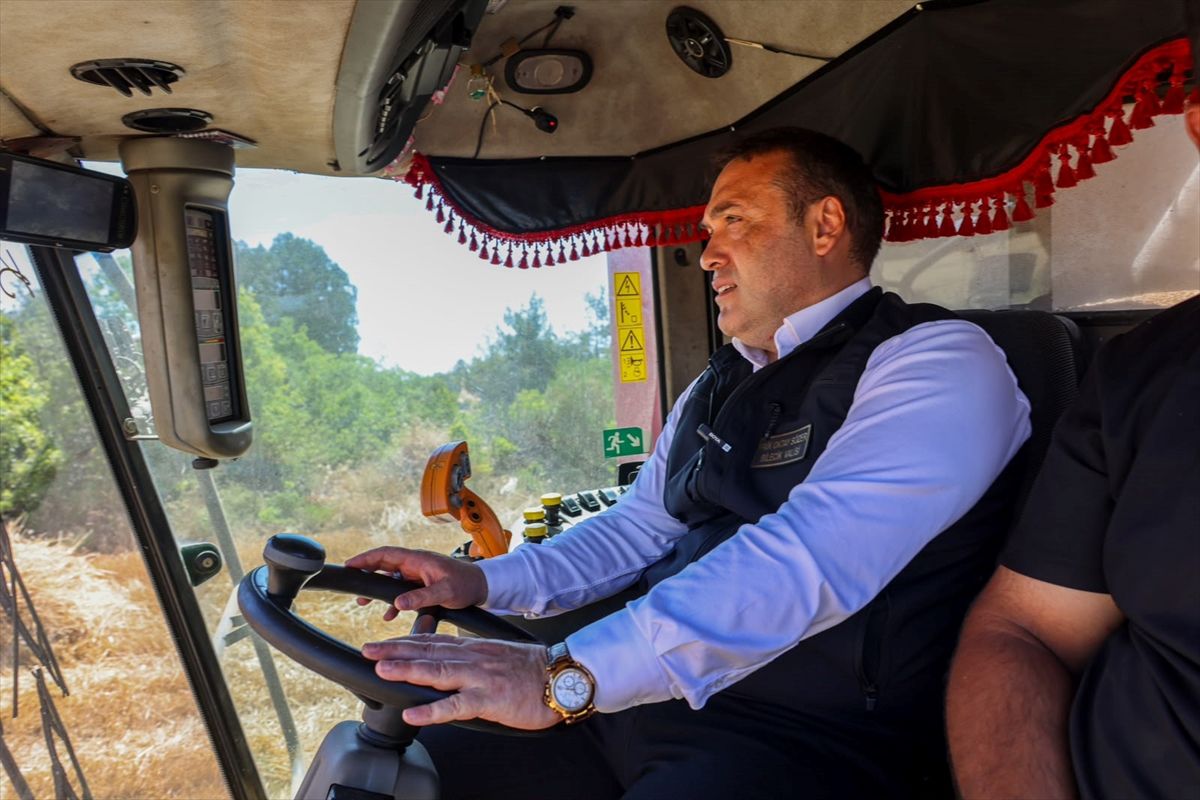 Bilecik Valisi Sözer buğday hasadına katıldı