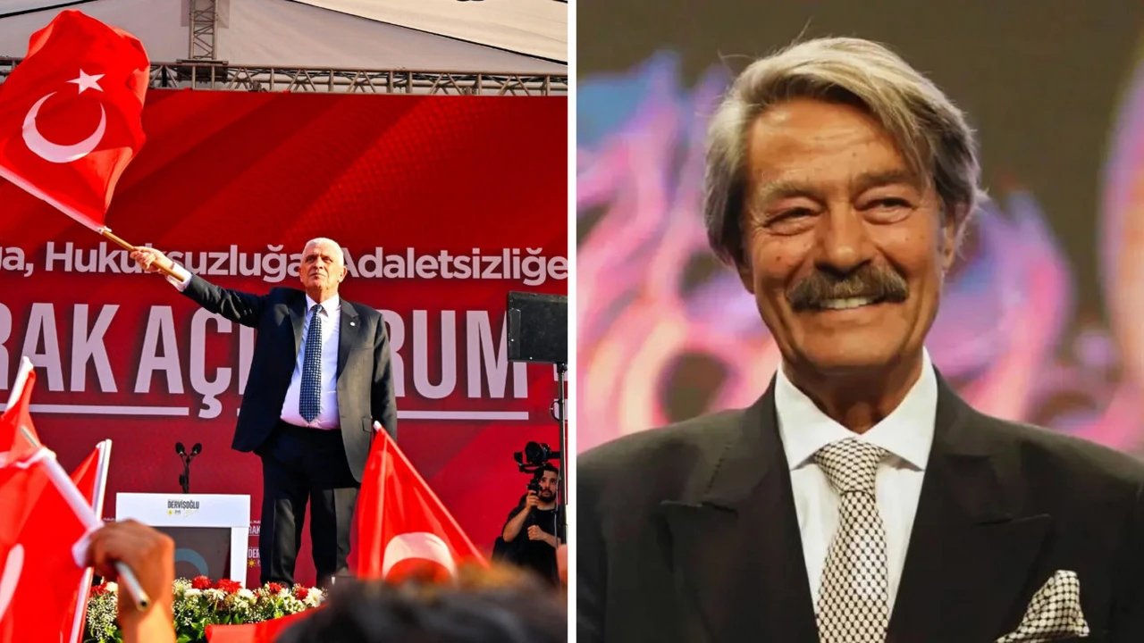 Dervişoğlu hemşehrisi Kadir İnanır’ı Bayrak Mitingi’nde andı: Anmayalım, yanlış anlaşılır dediler