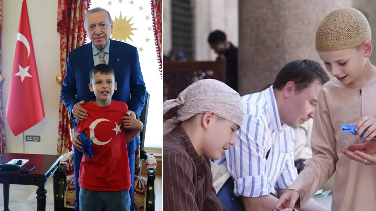Cumhurbaşkanı Erdoğan 'Cake Not Hate' kampanyasıyla tanınan Harris'i kabul etti