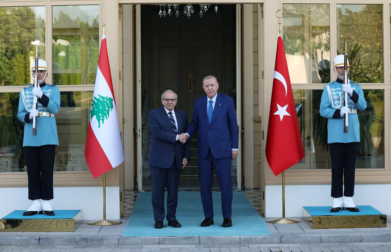 Cumhurbaşkanı Erdoğan, Lübnan Başbakanı Selam ile görüştü