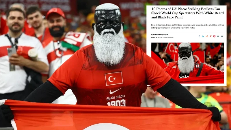 İngiliz basını ‘Dünyayı şoke eden Türk taraftarı' konuşuyor: Sıra dışı görüntüsüyle ilgi çekti
