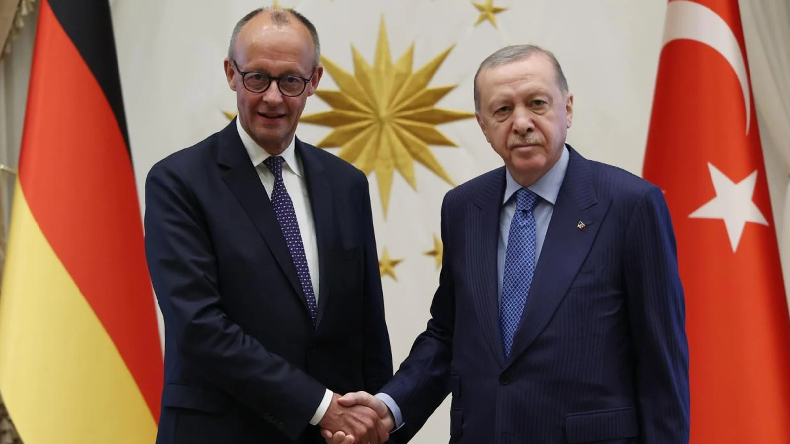 Cumhurbaşkanı Erdoğan, Almanya Şansölyesi Friedrich Merz ile görüştü