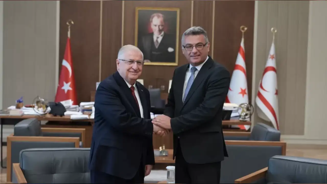 KKTC'de kritik görüşme: Bakan Güler, Cumhurbaşkanı Erhürman ile bir araya geldi