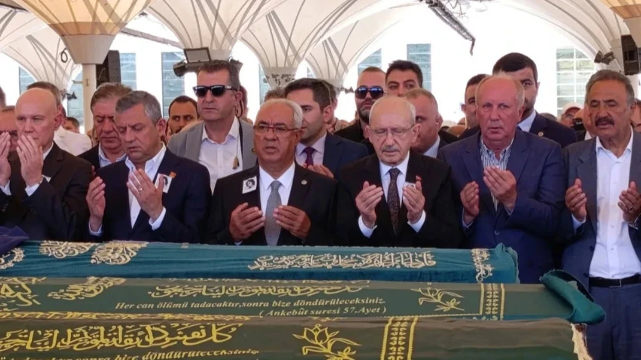 Deniz Baykal'ın eşi Olcay Baykal'a veda! Kılıçdaroğlu ile Özel cenazede buluştu