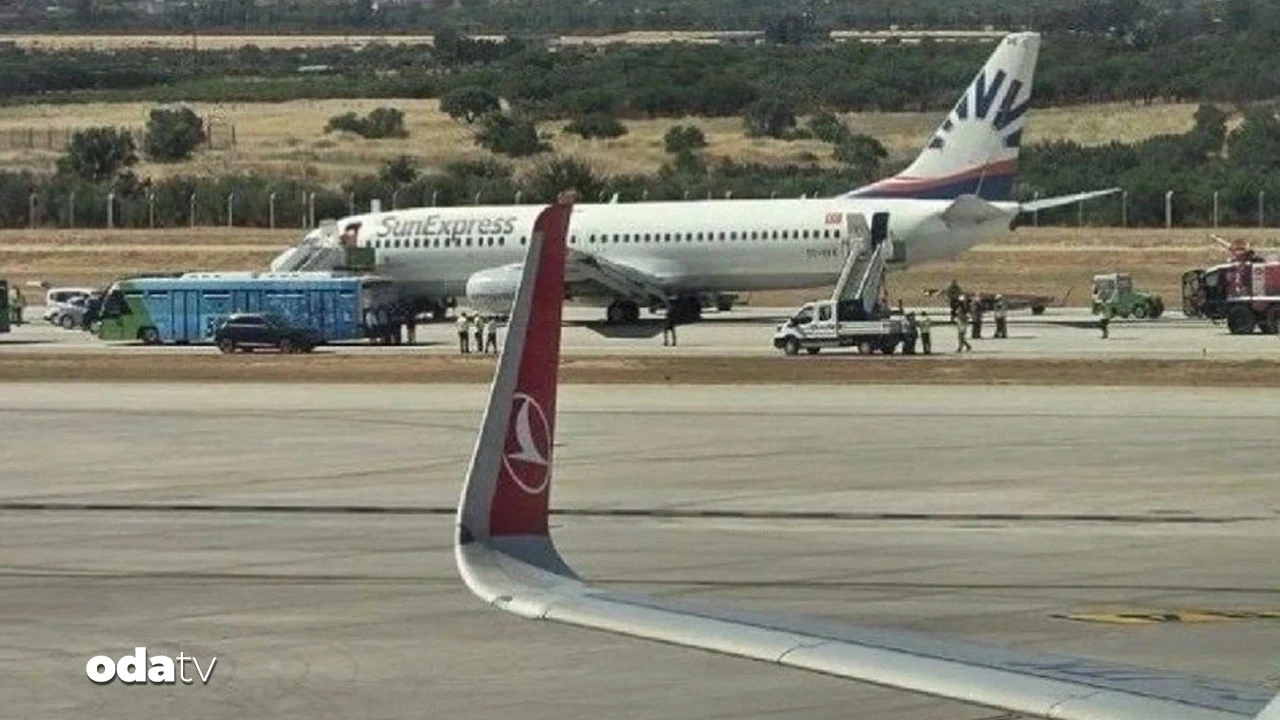 Gaziantep uçağında yürekler ağza geldi