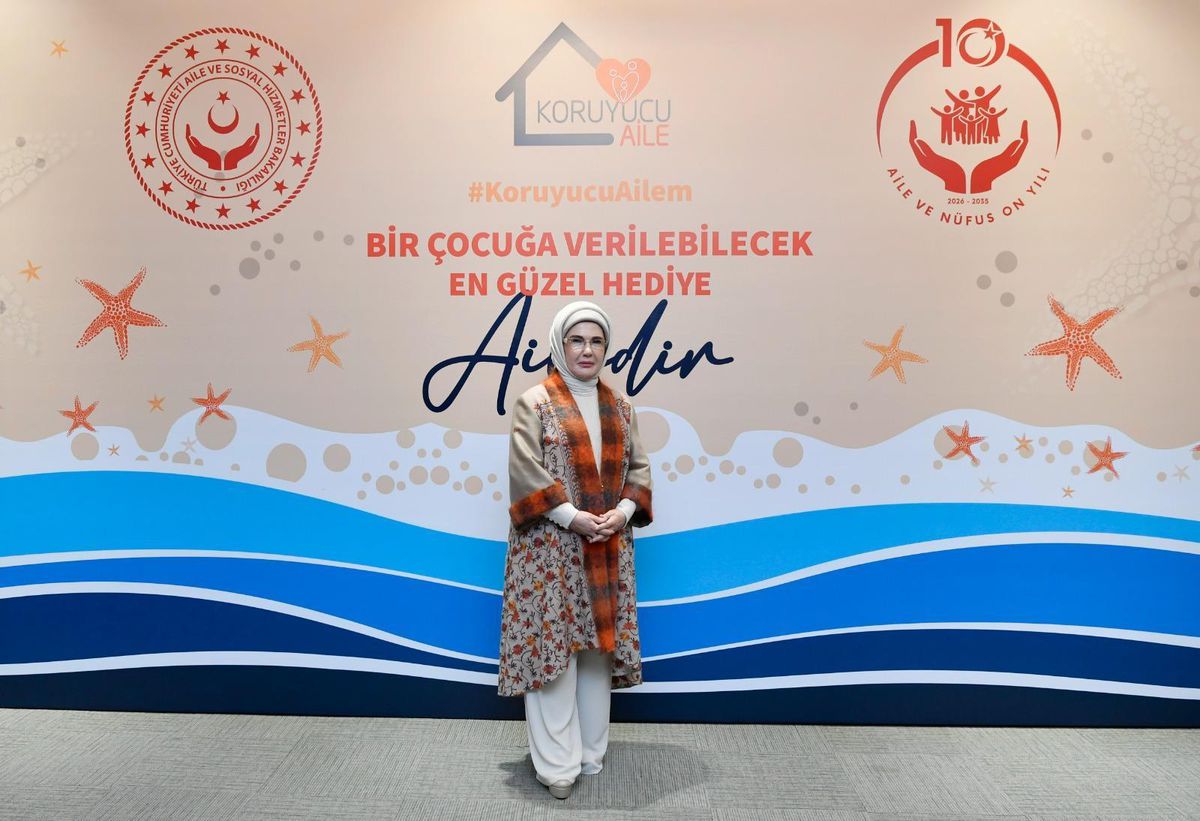 Emine Erdoğan, "Gönül Elçileri Koruyucu Aile Vizyon Çalıştayı Kapanış Programı"nda konuştu