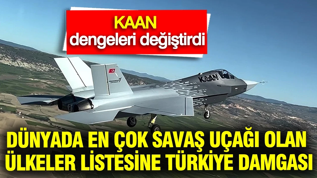 KAAN dengeleri değiştirdi: Dünyada en çok savaş uçağı olan ülkeler listesine Türkiye damgası