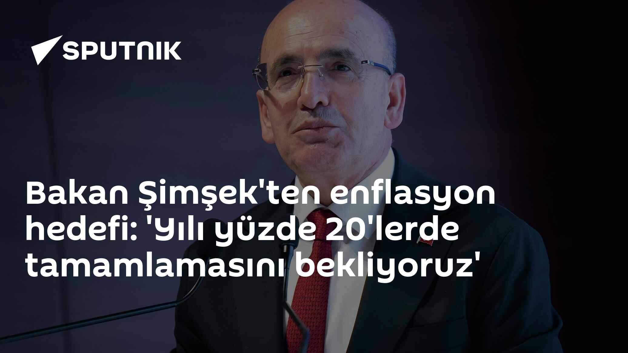 Bakan Şimşek'ten enflasyon hedefi: 'Yılı yüzde 20'lerde tamamlamasını bekliyoruz'