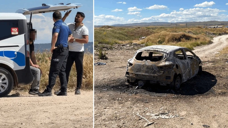 Beş aylık evlilikte intikam ateşi: Yeni evli çiftin kavgası felaketle bitti, tartıştığı eşinin otomobilini yaktı