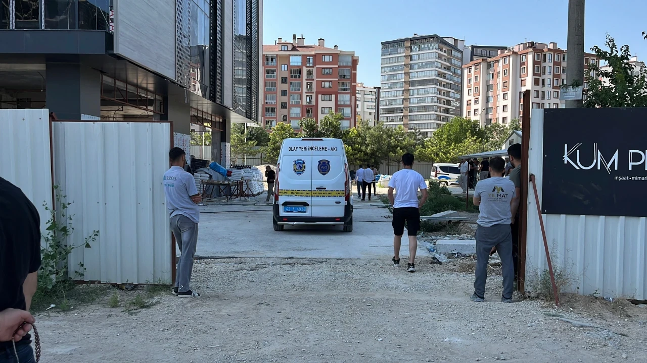 Konya'da inşaatta feci ölüm: Yük asansöründen düşen işçi hayatını kaybetti
