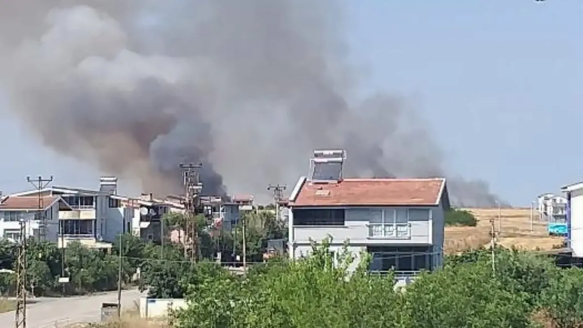 Marmaraereğlisi’nde yangın! Alevler geniş alana yayıldı