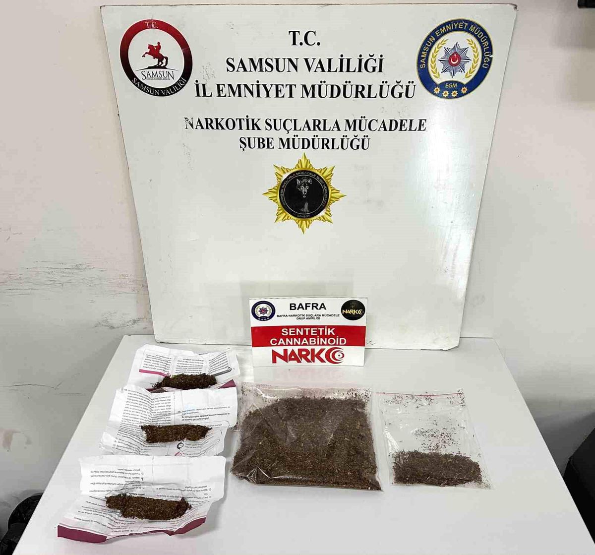 Bafra'da narkotik operasyonu: Uyuşturucu ticareti yaparken yakalandı