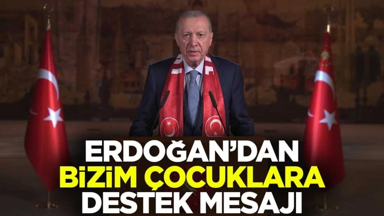 Cumhurbaşkanı Erdoğan'dan A Milli Futbol Takımı'na destek mesajı
