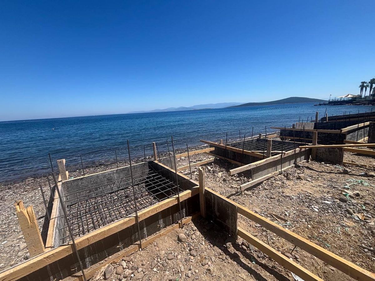 Bodrum'da sahilde beton dökümüne 150 bin lira ceza