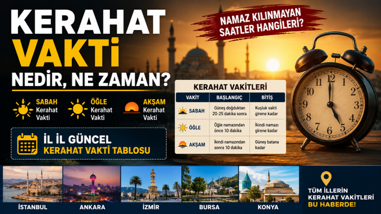 KERAHAT VAKİTLERİ SABAH ÖĞLE AKŞAM || Kerahat vakti nedir, ne demek, kerahat vakitleri ne zaman?