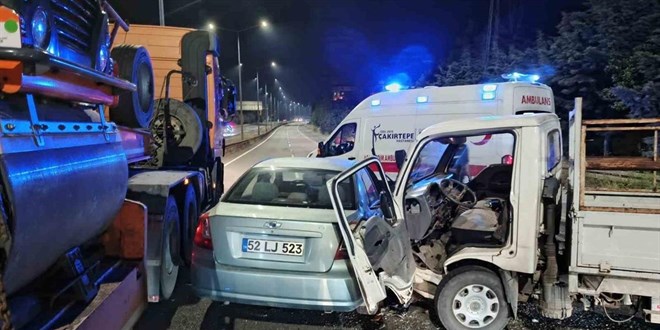 Ordu'da feci kaza: 1 ölü, 1 yaralı