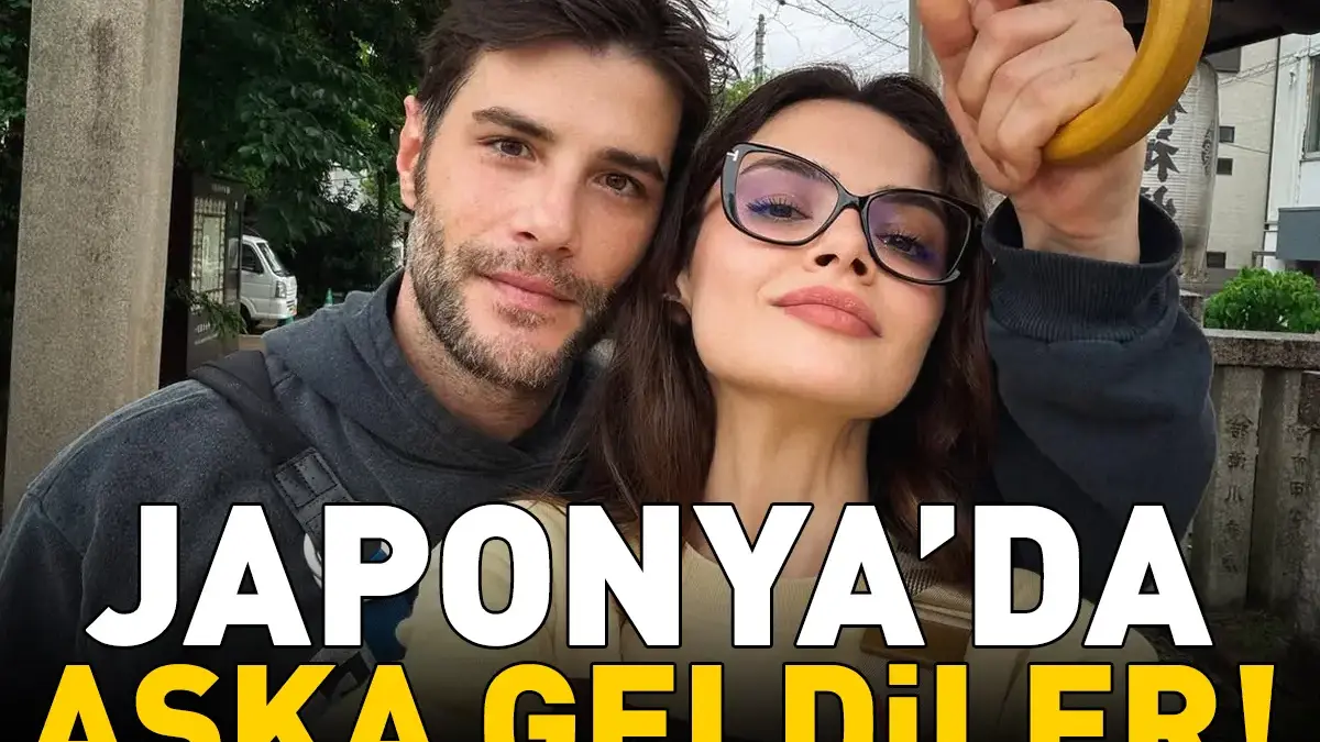 Uzak Şehir'in Alya'sı Sinem Ünsal ile sevgilisi Berk Cankat'a bakın! JAPONYA'DA AŞKA GELDİLER!
