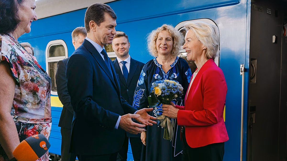 Von der Leyen Kiev'de: AB-Ukrayna savunma iş birliğinde yeni adım