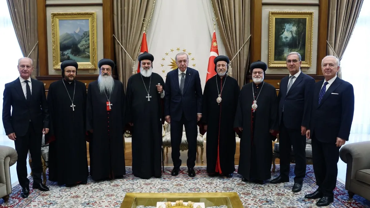 Başkan Erdoğan Süryani Patriği Efrem Kerim'i kabul etti