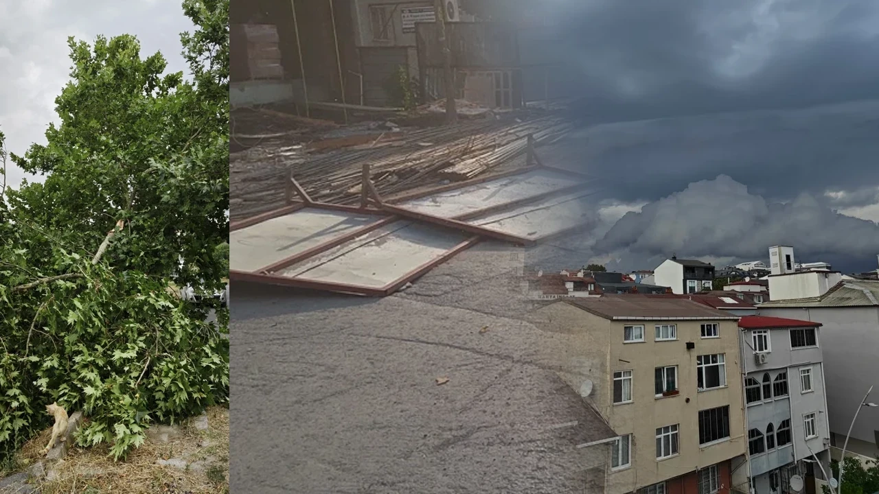 Meteoroloji Uyarmıştı... İstanbul'u Fırtına Vurdu