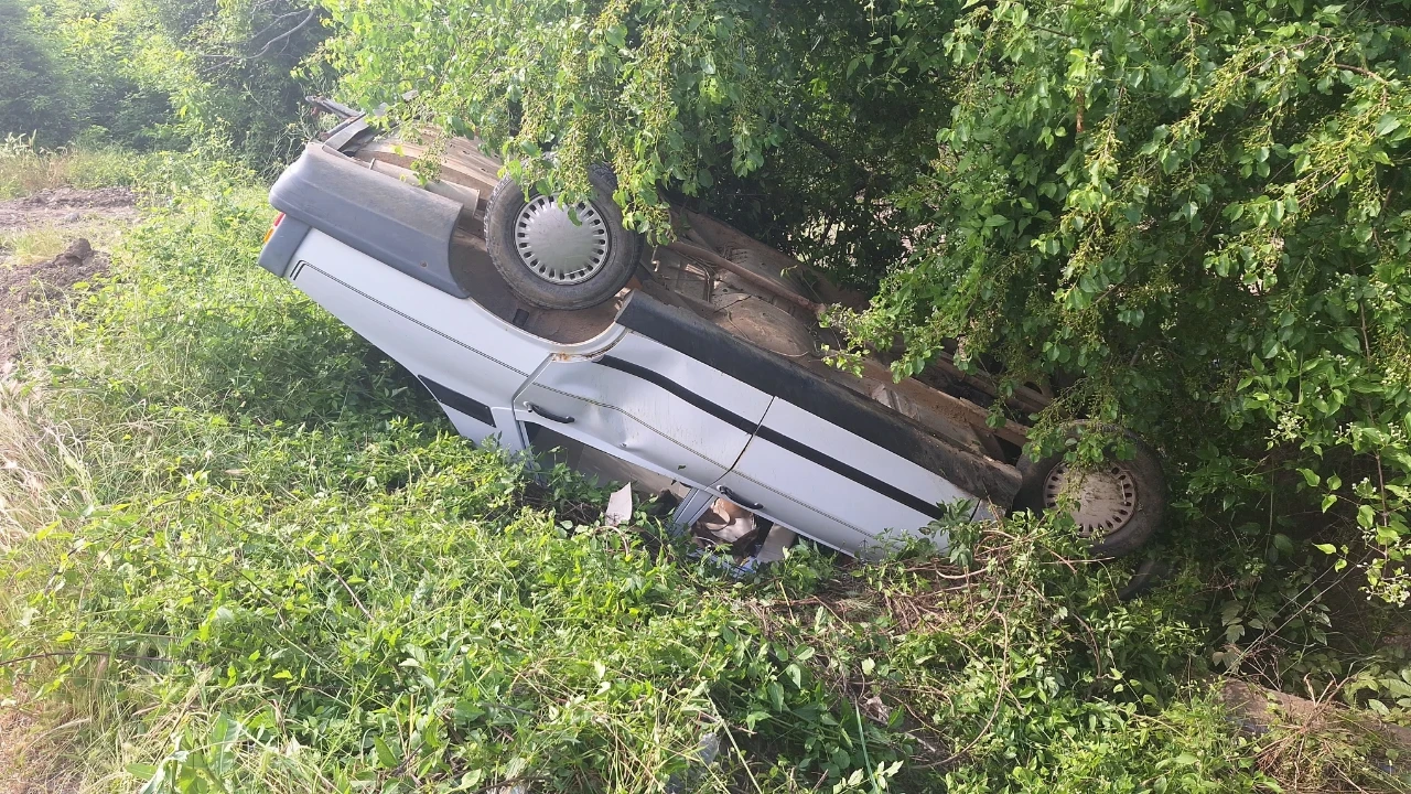 Çorum'da otomobil şarampolde takla attı: 1 yaralı