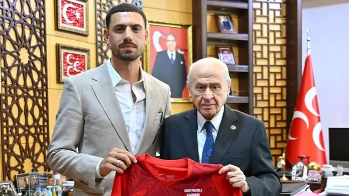 MHP Genel Başkanı Devlet Bahçeli, Merih Demiral'ı kabul etti!
