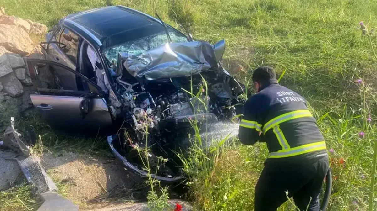 Siirt’te meydana gelen trafik kazasında 1 kişi yaralandı
