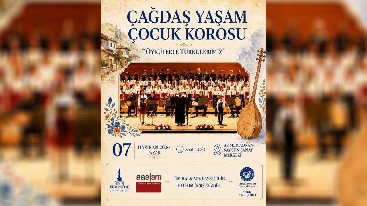 Çağdaş Yaşam Çocuk Korosu “Öykülerle Türkülerimiz” konseriyle sahnede