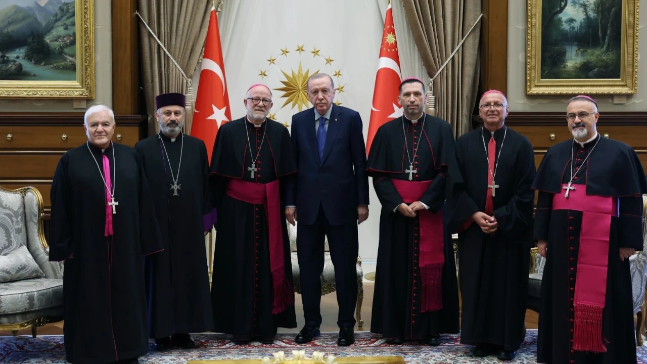 Erdoğan, Katolik Episkoposlar heyetini kabul etti