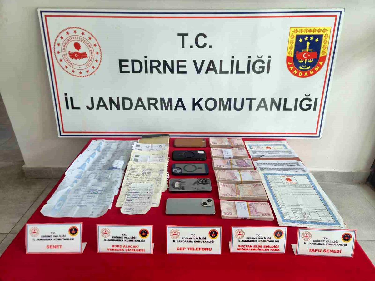 Keşan'da "tefecilik" iddiasıyla gözaltına alınan 6 şüpheli tutuklandı