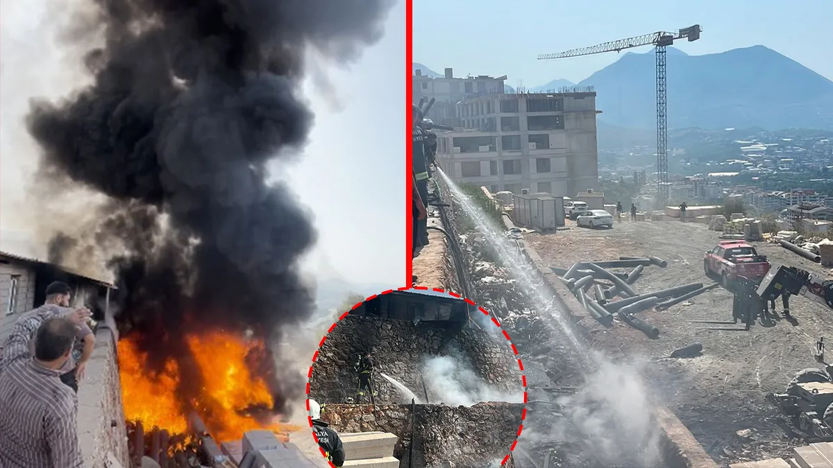 Antalya’da korkutan yangın! Borulardaki alevler yatakhaneye sıçradı: Ekipler peş peşe geldi!