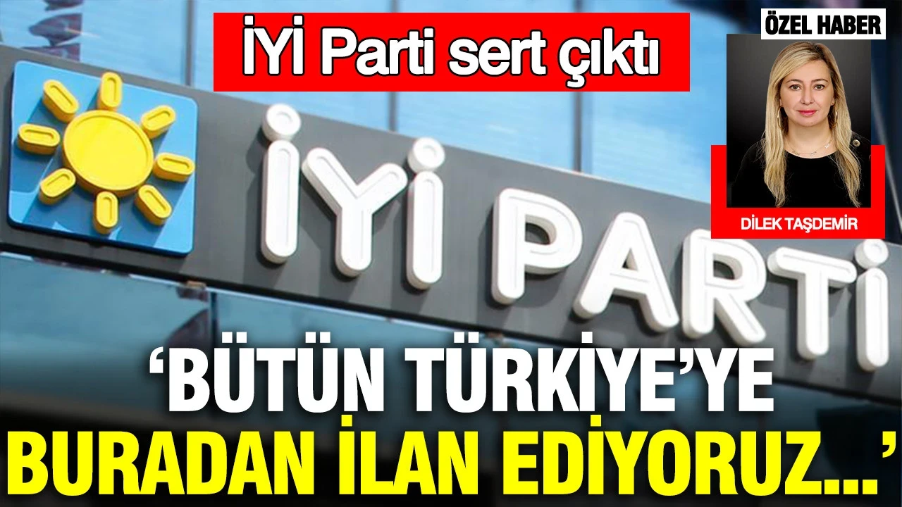 İYİ Parti'den 'Terörsüz Türkiye' çıkışı: Bütün Türkiye’ye buradan ilan ediyoruz