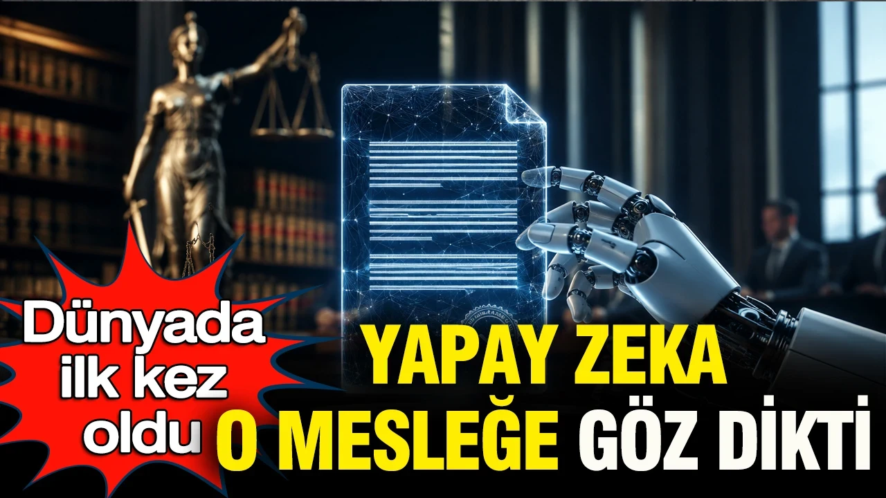 Dünyada ilk kez oldu: Yapay zeka o mesleğe de göz dikti