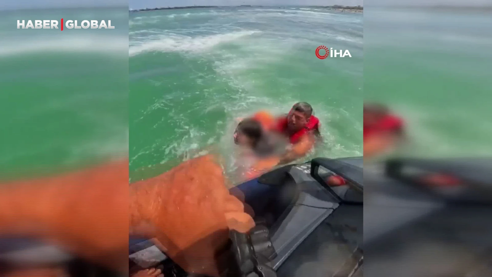Dalgalara kapılan 15 yaşındaki genç kızın imdadına cankurtaran ekipleri yetişti