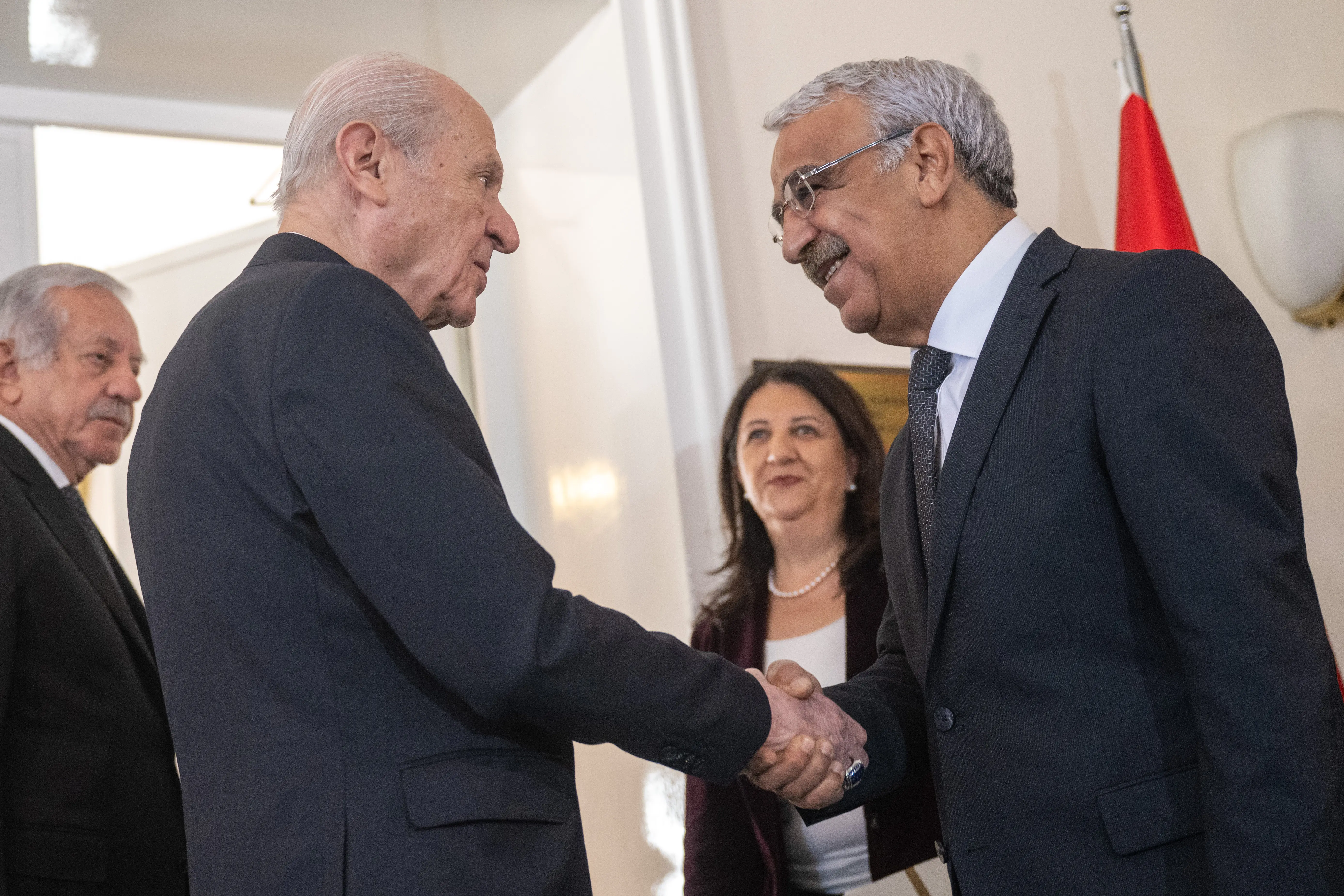 Terörsüz Türkiye hedefi! DEM Parti heyetinden Devlet Bahçeli'ye ziyaret