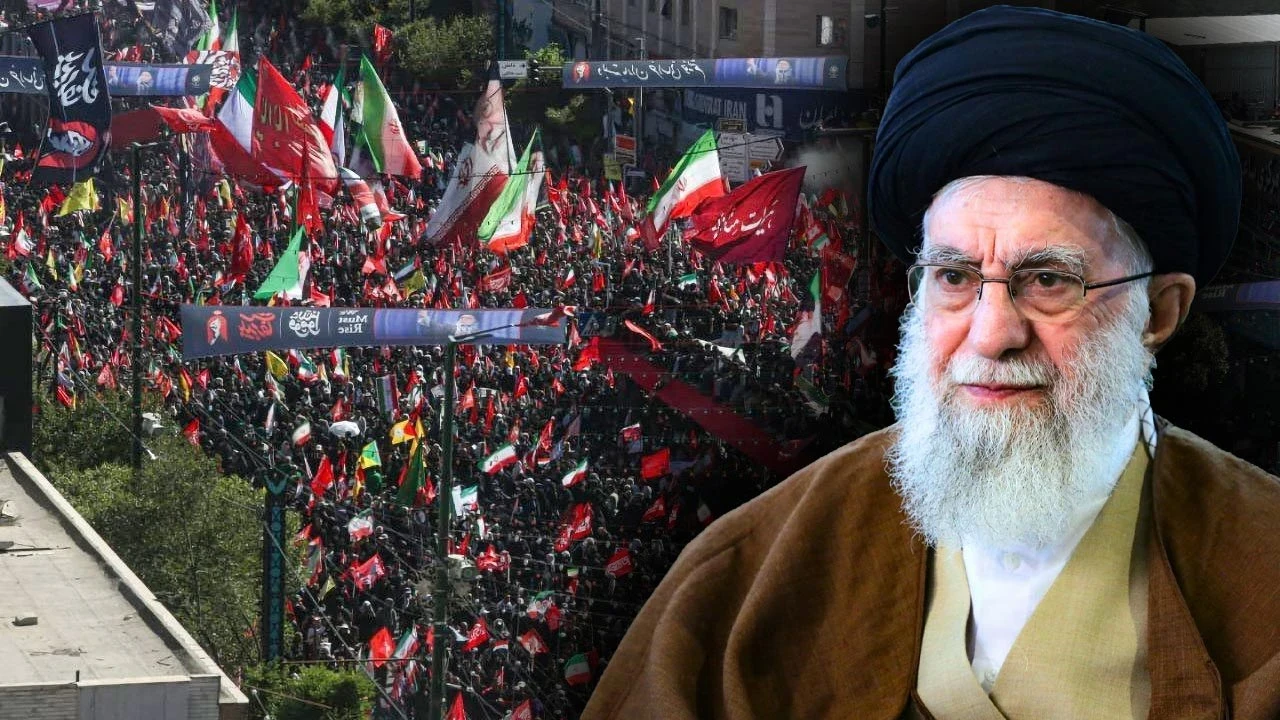 Eski İran Dini Lideri Hamaney'e Son Veda: Savaş Uçaklarının Gölgesinde Cenaze Töreni