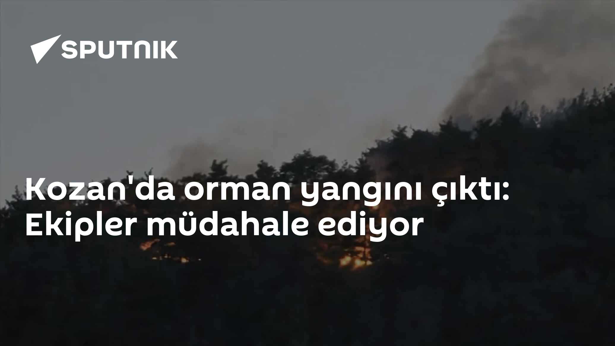 Kozan'da orman yangını çıktı: Ekipler müdahale ediyor