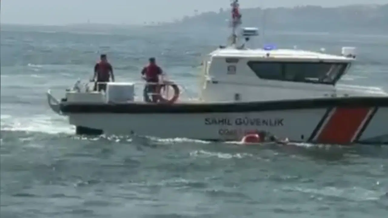 Feribottan denize düşen kişiyi büfe çalışanı kurtardı